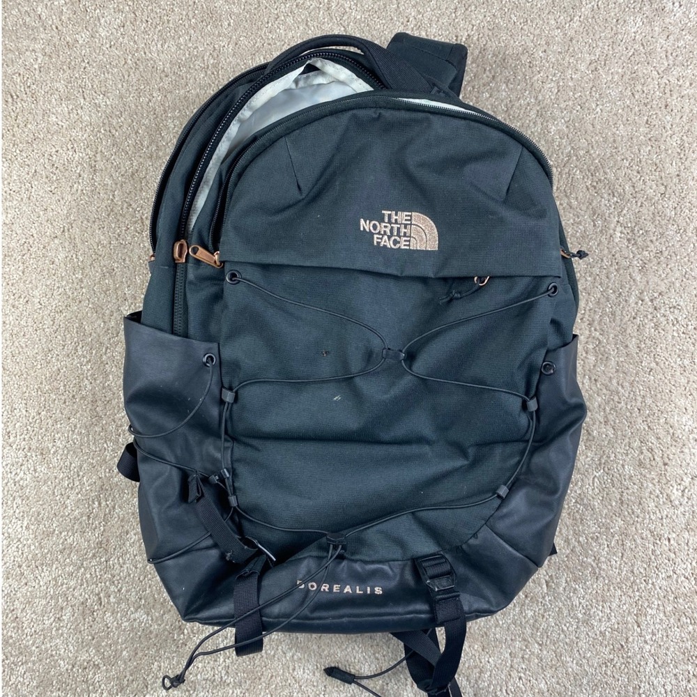 The North Face Borealis Backpack Black Rose Gold Women Laptop Bag